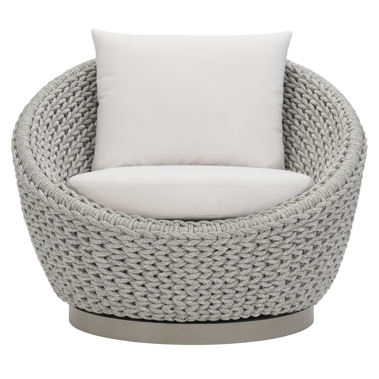 Bernhardt Savaii Outdoor Swivel Papasan Chair Perigold